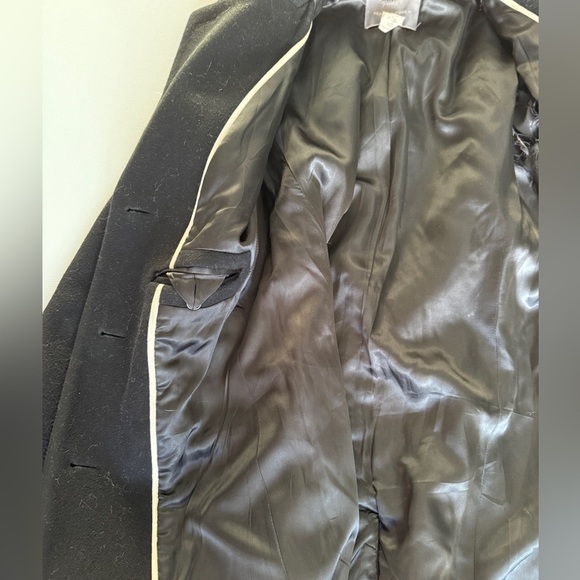 J.Crew Italian wool single breasted black Peacoat with Thinsulate US4 - Picture 6 of 7